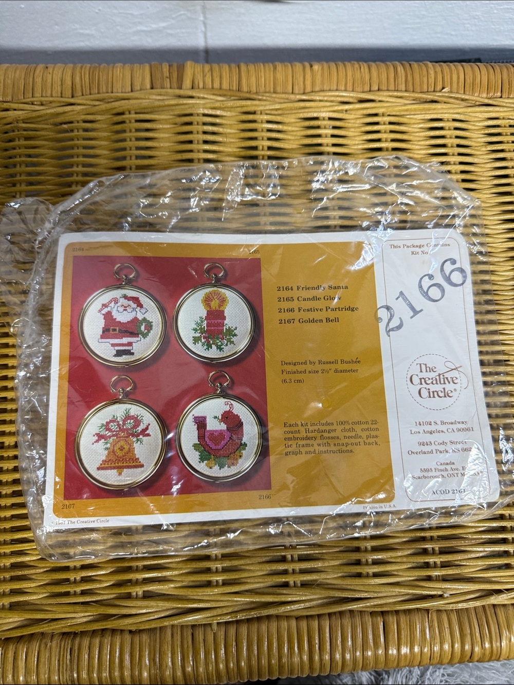 The Creative Circle Festive Partridge Cross Stitch Ornament Kit 2166 New